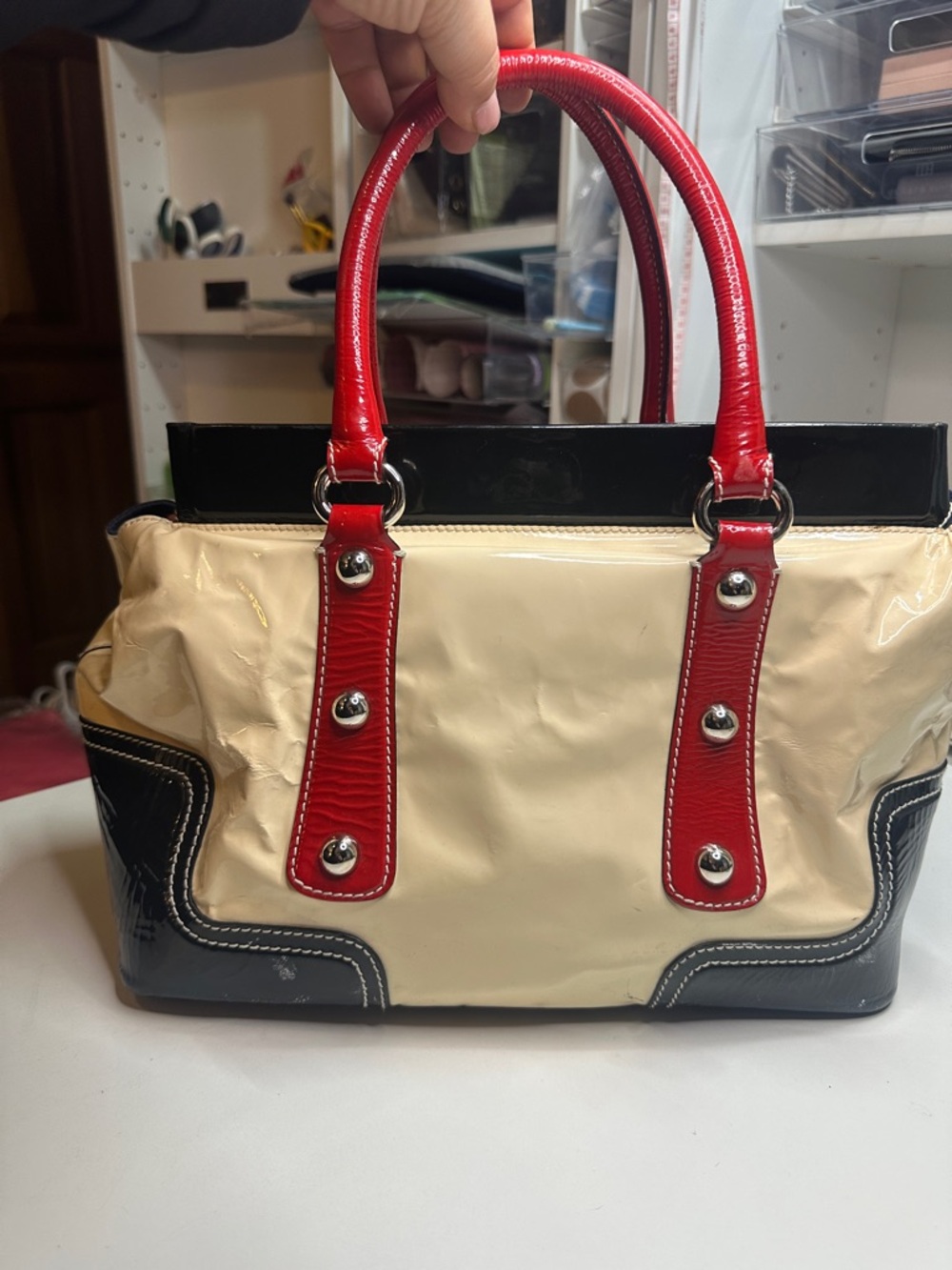 Dolce And Gabbana Multicolor Patent Satchel - Picture 6 of 8